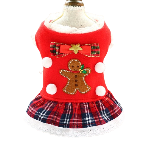 Red Plaid Dog Dress