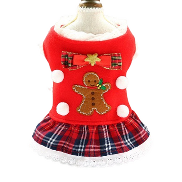 Red Plaid Dog Dress